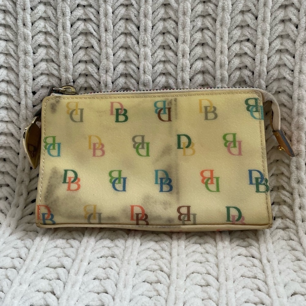 Dooney Bourke Yellow Rainbow Signature Wallet - Picture 7 of 9